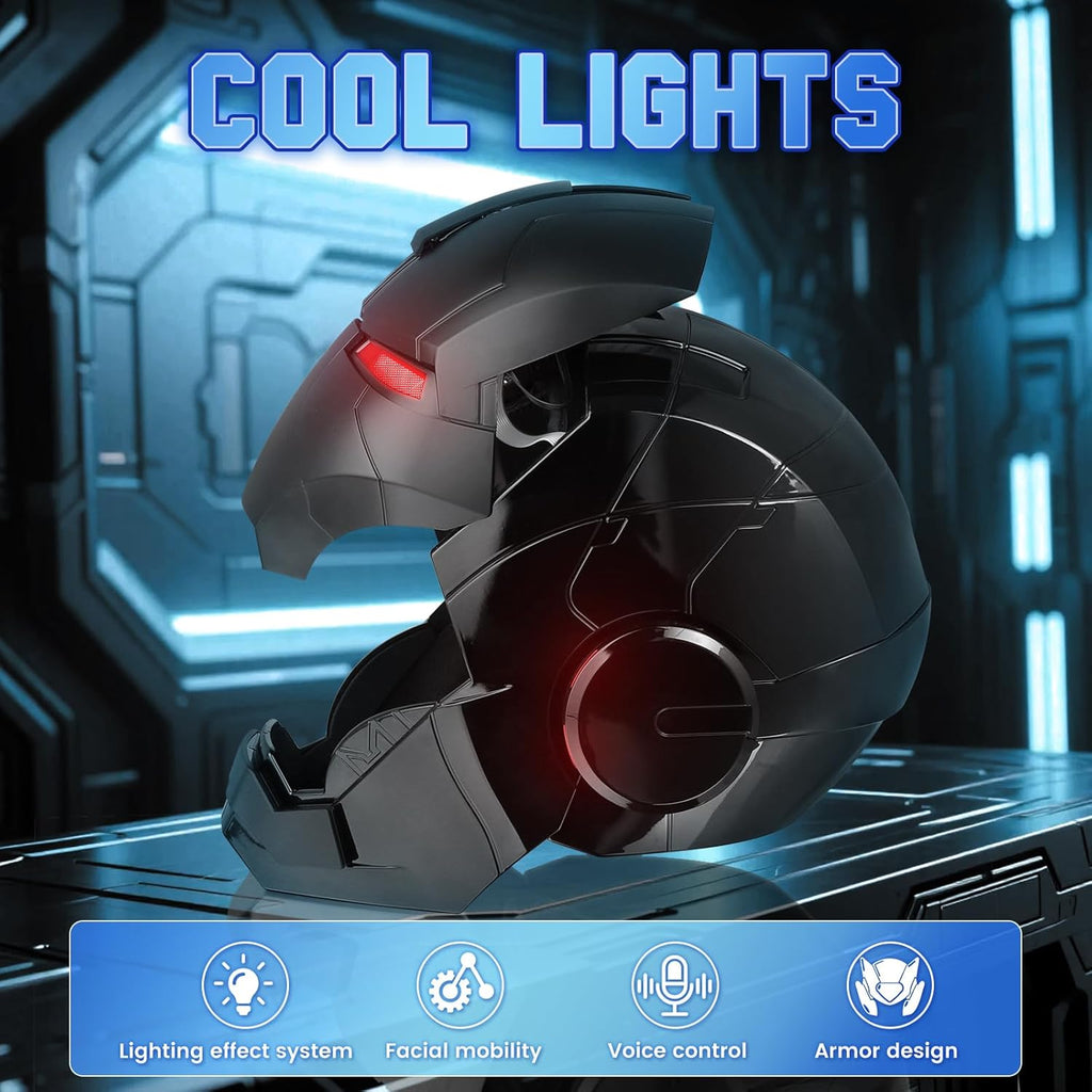 Wearable Iron Helmet (LED + Voice Control + Remote) - Special Colors