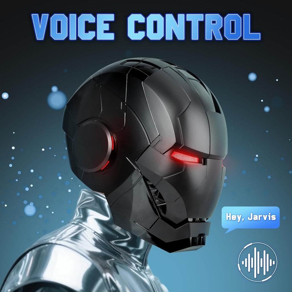 Wearable Iron Helmet (LED + Voice Control + Remote) - Special Colors