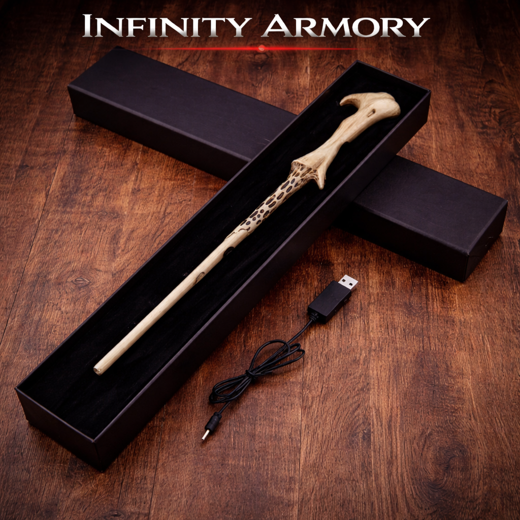 Fire Flasher Magic Wand – Cosplay Flame Effect Wand (Pro Magician Prop)