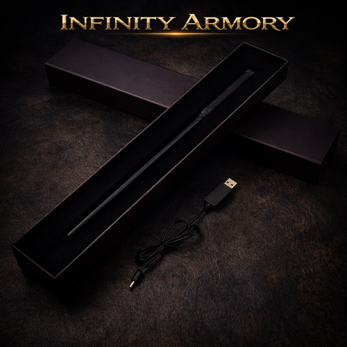 Fire Flasher Magic Wand – Cosplay Flame Effect Wand (Pro Magician Prop)