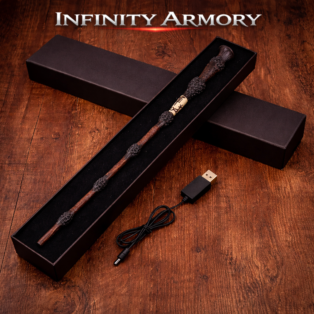 Fire Flasher Magic Wand – Cosplay Flame Effect Wand (Pro Magician Prop)