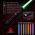 RGB 15-Color Metal Lightsaber – Dual Connect Edition