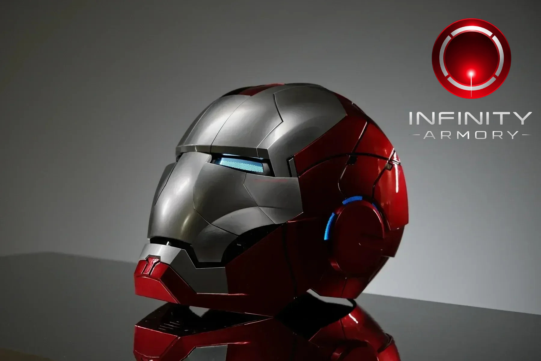 Wearable Iron Helmet (LED + Voice Control + Remote) - Main Colors