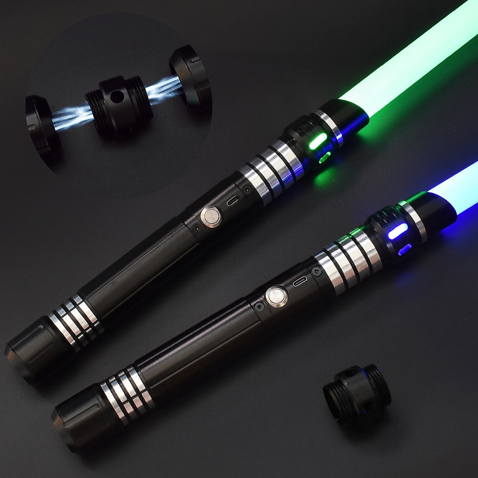 RGB 15-Color Metal Lightsaber – Dual Connect Edition