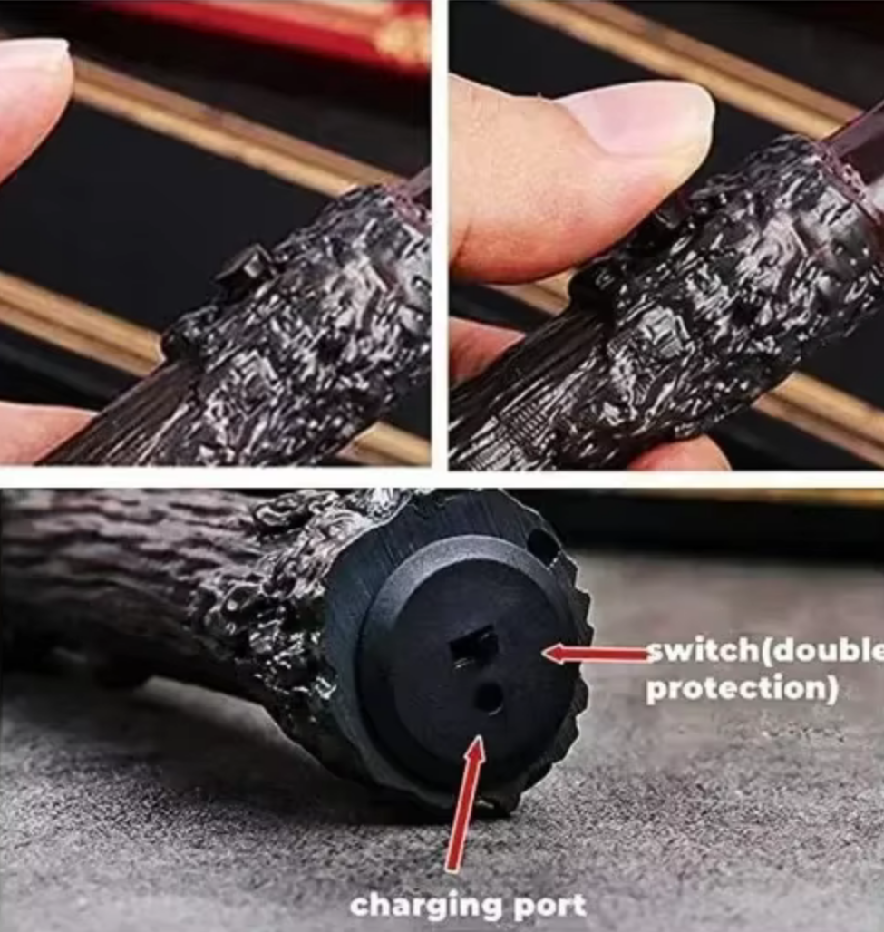 Fire Flasher Magic Wand – Cosplay Flame Effect Wand (Pro Magician Prop)