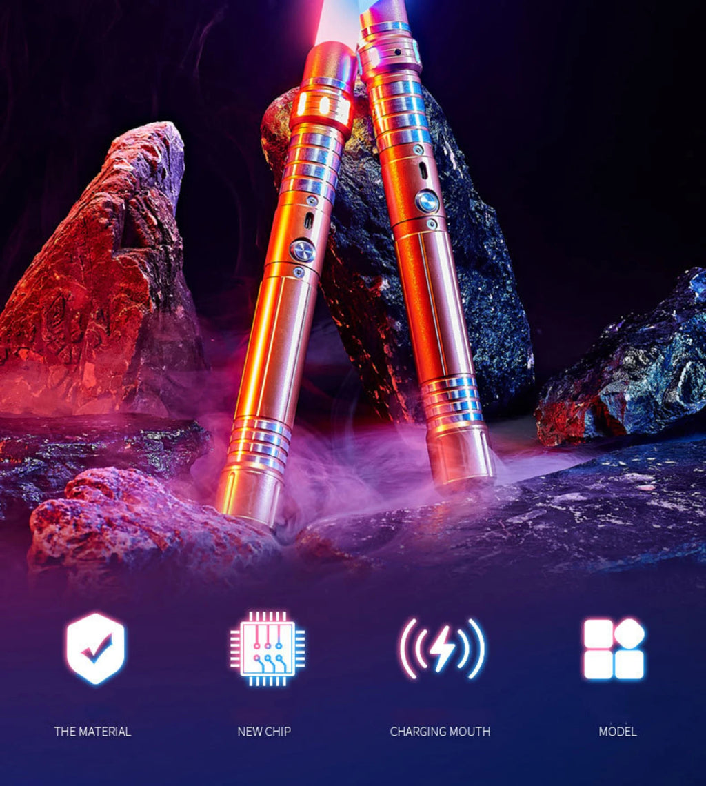 RGB 15-Color Metal Lightsaber – Dual Connect Edition