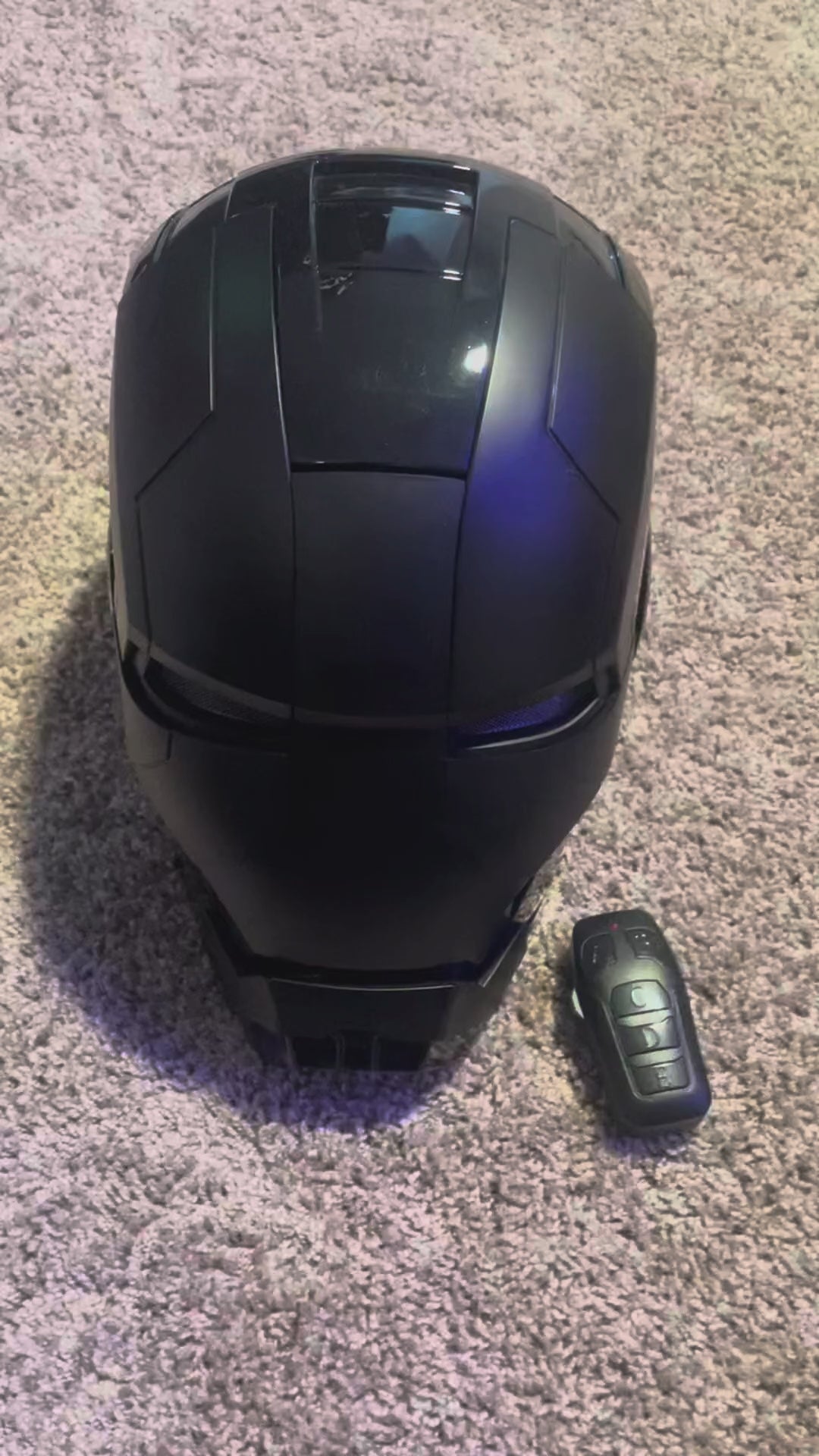 Wearable Iron Helmet (LED + Voice Control + Remote) - Special Colors